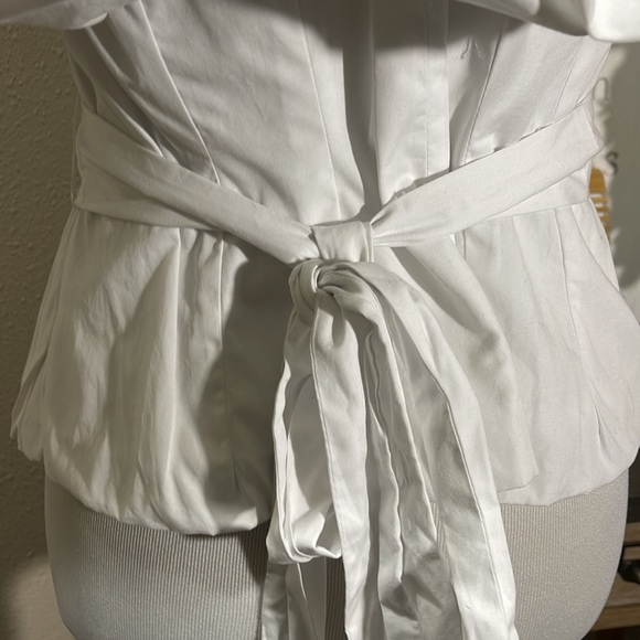 Zara white top sz L - Picture 6 of 6